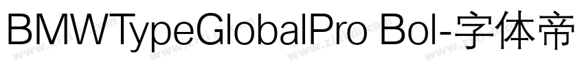 BMWTypeGlobalPro Bol字体转换